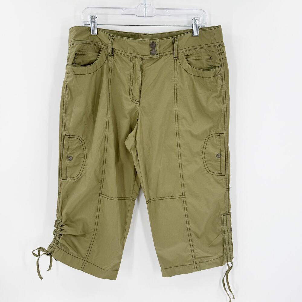 LOFT Olive Cropped Pants
